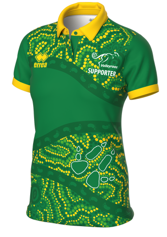 Official Volleyroos Indigenous Design Supporters Polo - Womens